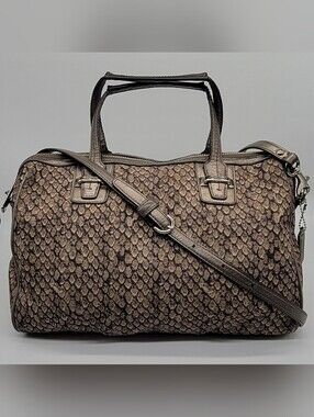 Coach Taylor Snake Print Satchel